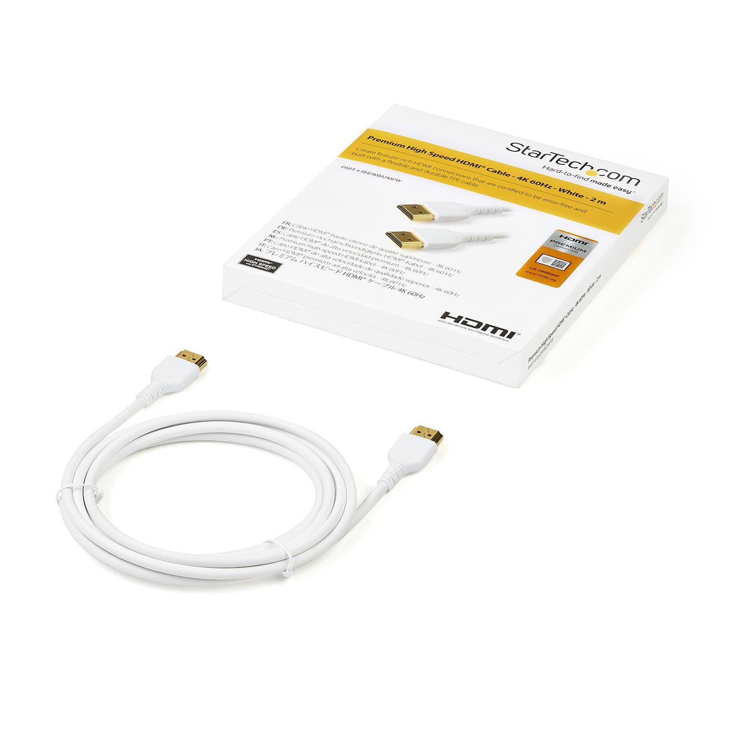 STARTECH CONSIG CABLE HDMI DE ALTA VELOCIDAD CABL DE 2M CON ETHERNET - FIBRA ARAMIDA