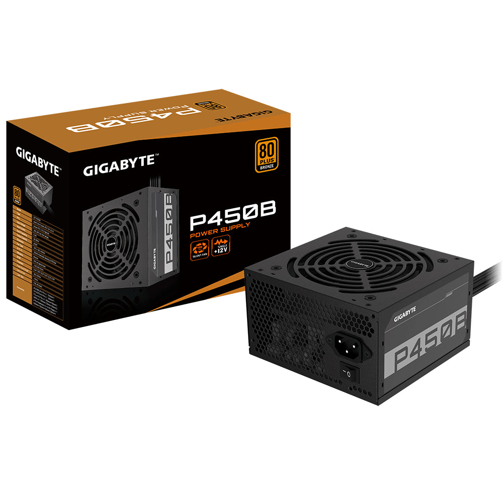 Fuente de Poder Gigabyte Arroba P450B 80 PLUS Bronze, 20+4 pin ATX, 120mm, 450W