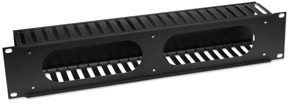 IC INTRACOM ORGANIZADOR HORIZONTAL CABLES PANL RJ45 RED UTP RACK 19IN 2U PLASTICO