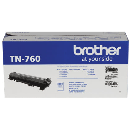 TN760 Tóner Brother Negro, 3000 Páginas