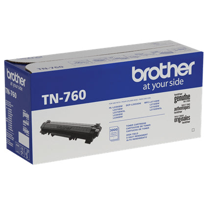 TN760 Tóner Brother Negro, 3000 Páginas