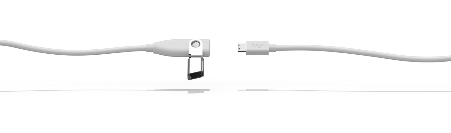 Cable de extensión para Mic Pod Logitec de 10 metros color Blanco