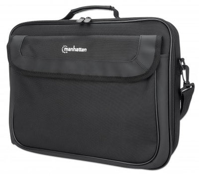 Maletín Cambridge para laptops hasta de 15.6" Manhattan, Con bolsillos, Correa, Asa, Negro