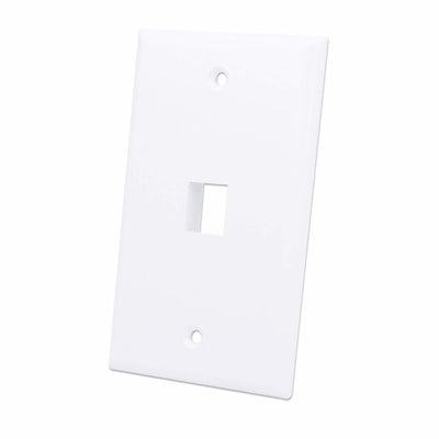 Tapa de pared MANHATTAN, faceplate, placaA ACCS 1 puerto, blanco