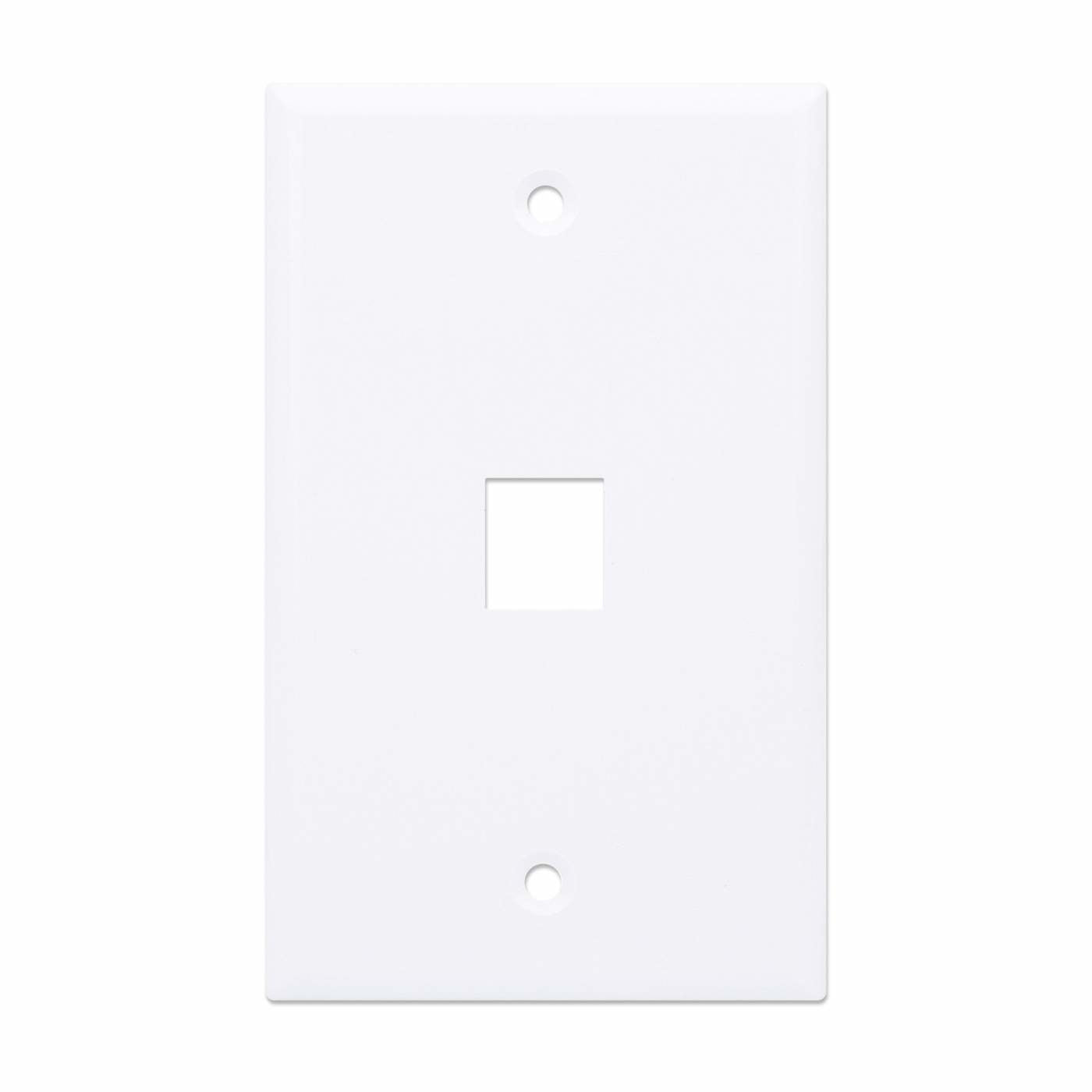 Tapa de pared MANHATTAN, faceplate, placaA ACCS 1 puerto, blanco