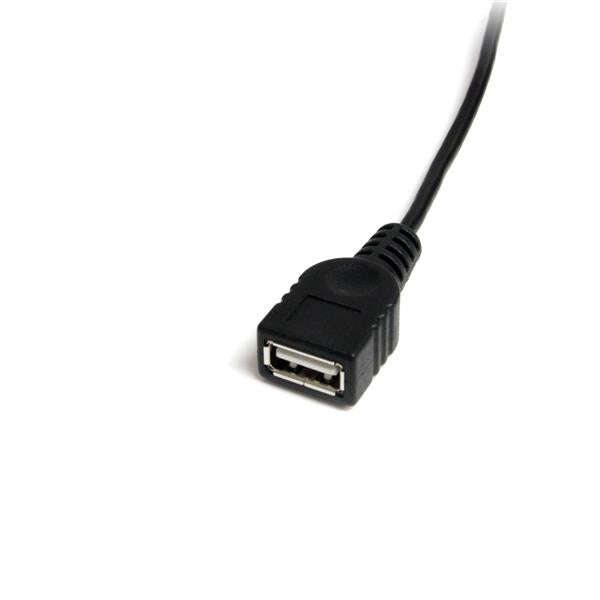 StarTech Cable Convertidor USB 2.0 de USB A a Mini USB B de 30cm, Hembra, Macho, USB (F) a Mini USB tipo B (M), Negro, USBMUSBFM1.