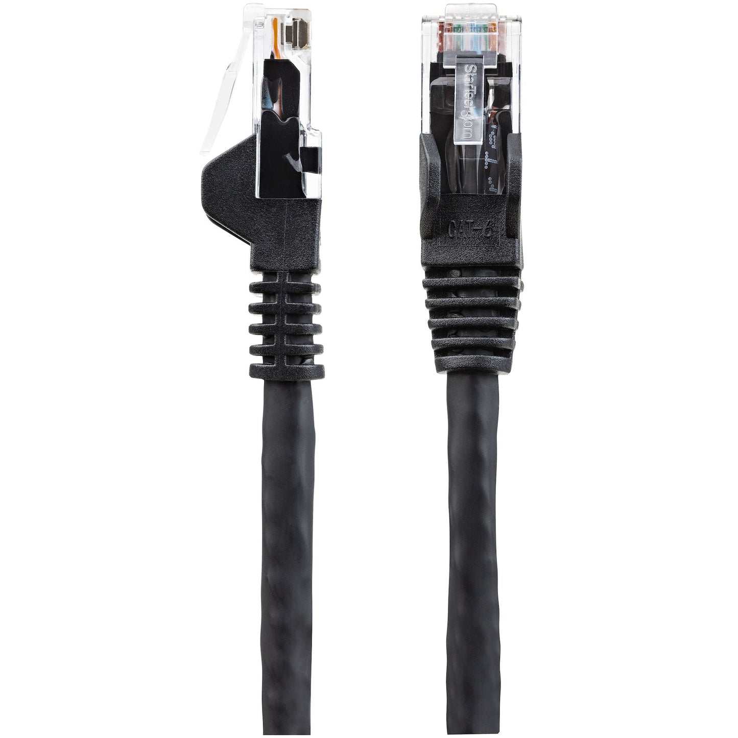 Cable StraTech.com N6LPATCH1MBK Patch Cat6 UTP sin Enganches RJ-45 Macho - RJ-45 Macho, 1 Metro, Negro