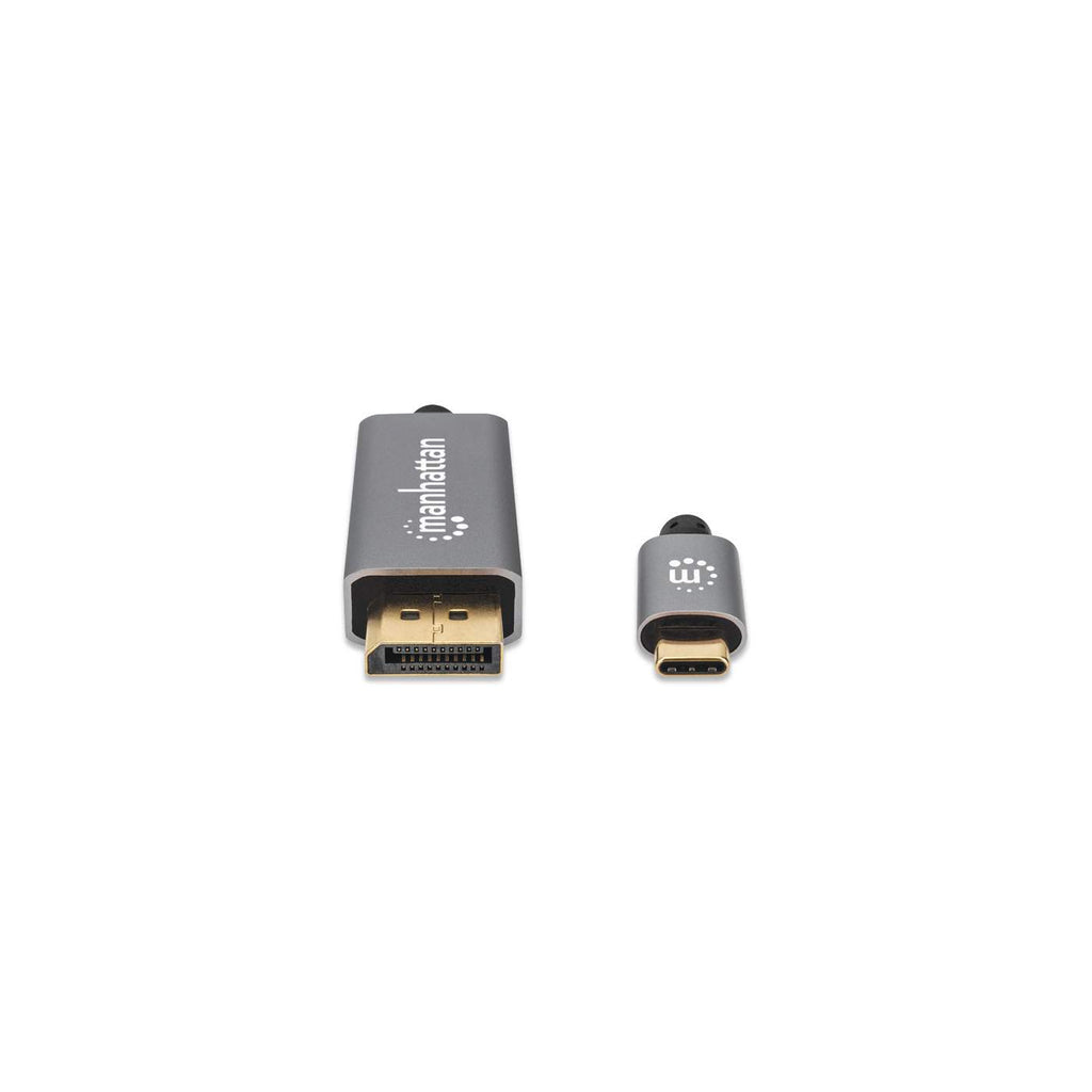 Cable DisplayPort Manhattan Cable 354651, 1.4 Macho - USB C Macho, 8K, 60Hz, 3 Metros, Negro