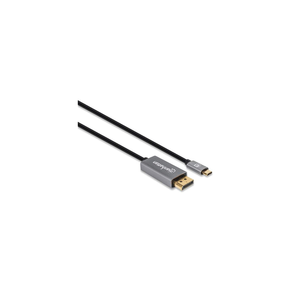 Cable DisplayPort Manhattan Cable 354651, 1.4 Macho - USB C Macho, 8K, 60Hz, 3 Metros, Negro