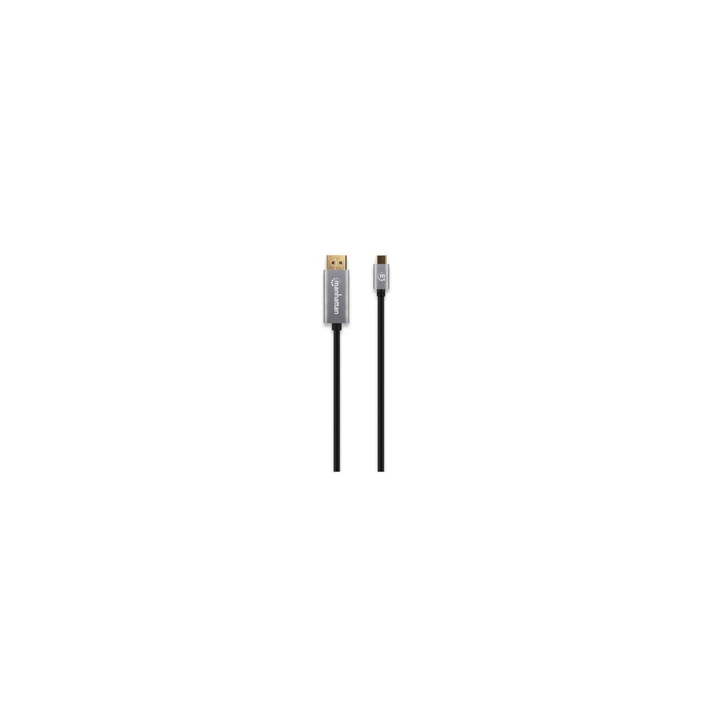 Cable DisplayPort Manhattan Cable 354651, 1.4 Macho - USB C Macho, 8K, 60Hz, 3 Metros, Negro