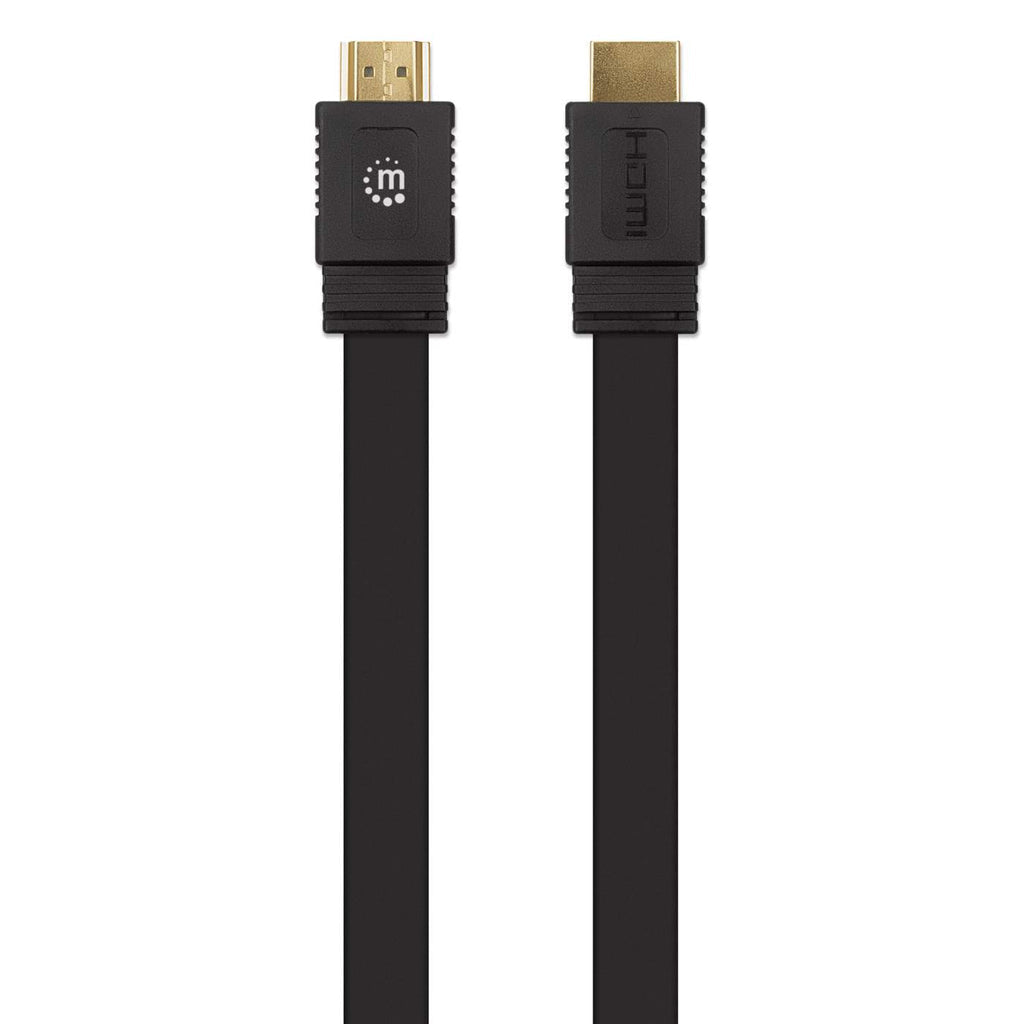 Cable Manhattan 355650, HDMI de Alta Velocidad HDMI 2.0 Macho - HDMI 2.0 Macho, 4K, 60Hz, 15 Metros, Negro