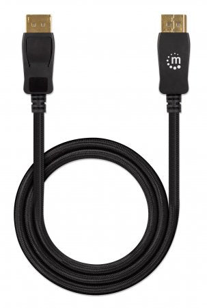 Cable Manhattan 356618, DisplayPort 1.4 Macho - DisplayPort Macho, 8K, 60Hz, 2 Metros, Negro