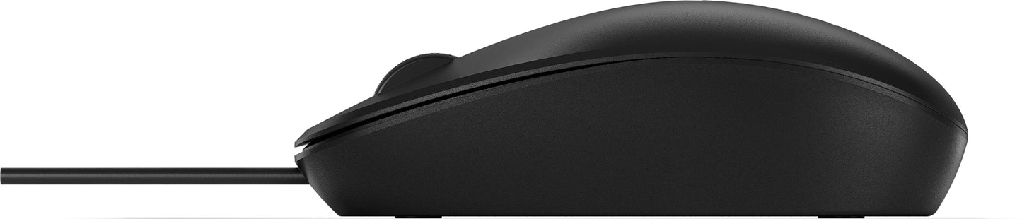 Ratón 125 HP, Alámbrico, USB, Negro