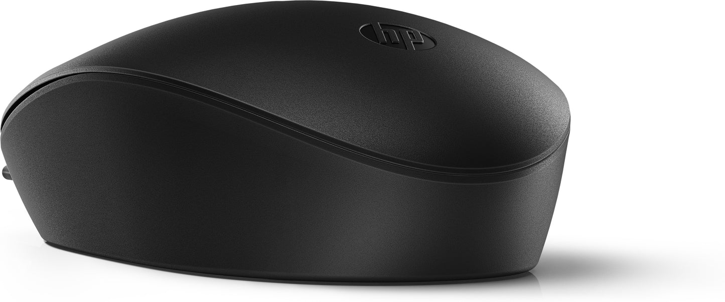 Ratón 125 HP, Alámbrico, USB, Negro