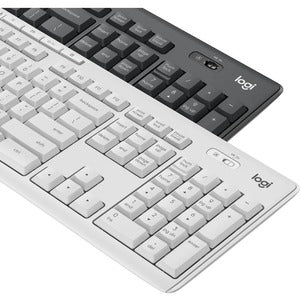 Combo teclado y mouse MK295 Silent Logitech, Inalámbrico, USB, Negro