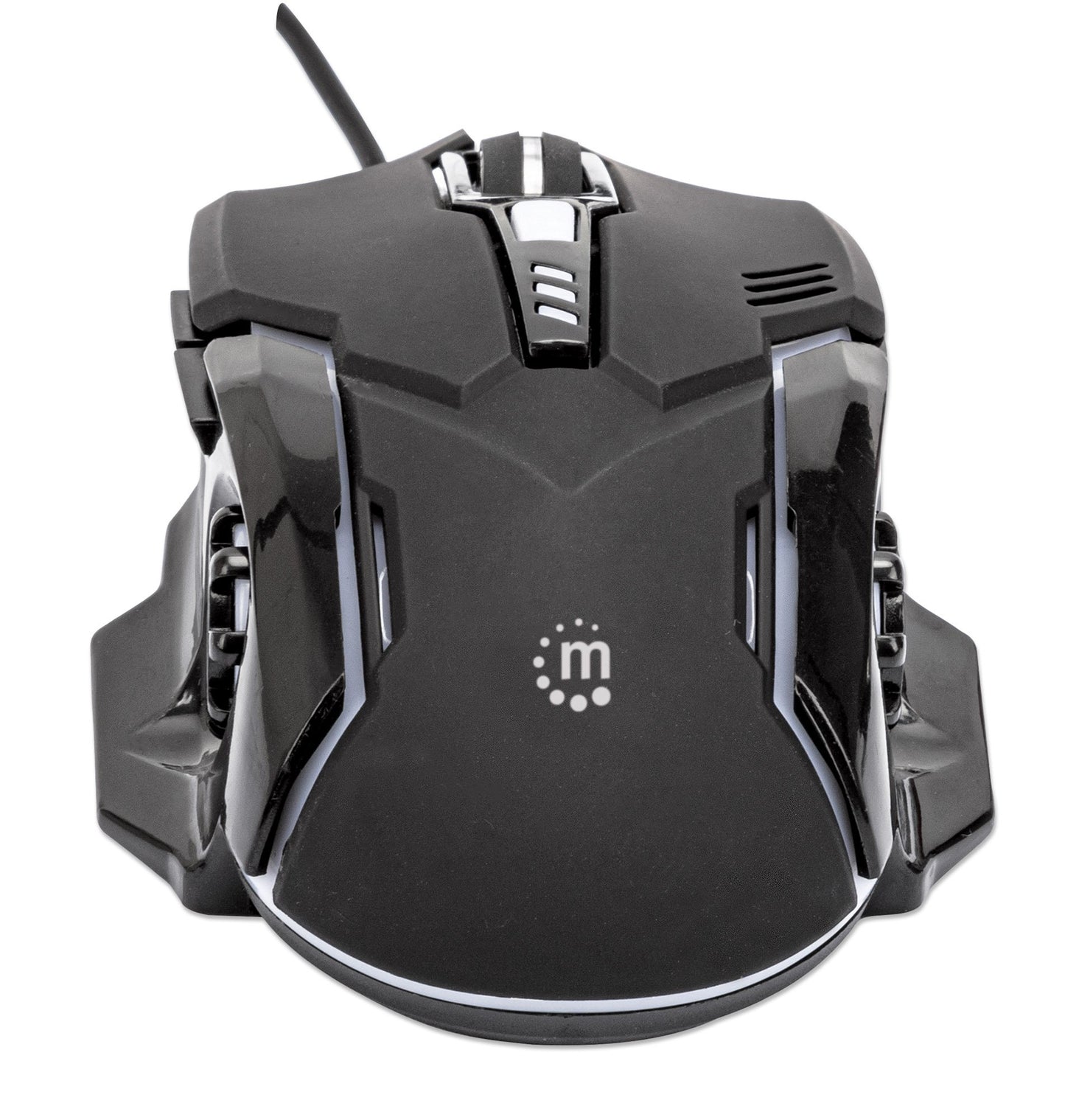 Ratón óptico gamer 179256 Manhattan, Alámbrico, USB, 3200DPI, Negro