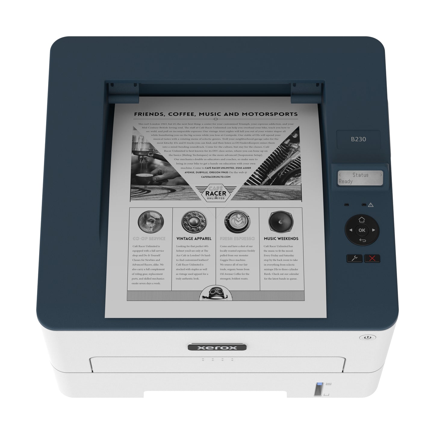 XEROX HW A4 MONO IMPRESORA B230 36 PPM PRNT CARTA-LEGAL USB WIFI ETHERNET