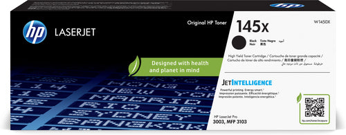W1450X Cartucho de tóner original HP LaserJet 145X de alto rendimiento Negro