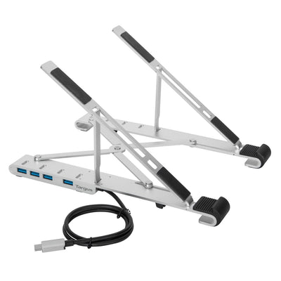 Base para Laptop Targus, 26.cm x 6.2cm, Ajustable, Plegable, Portátil, Plata