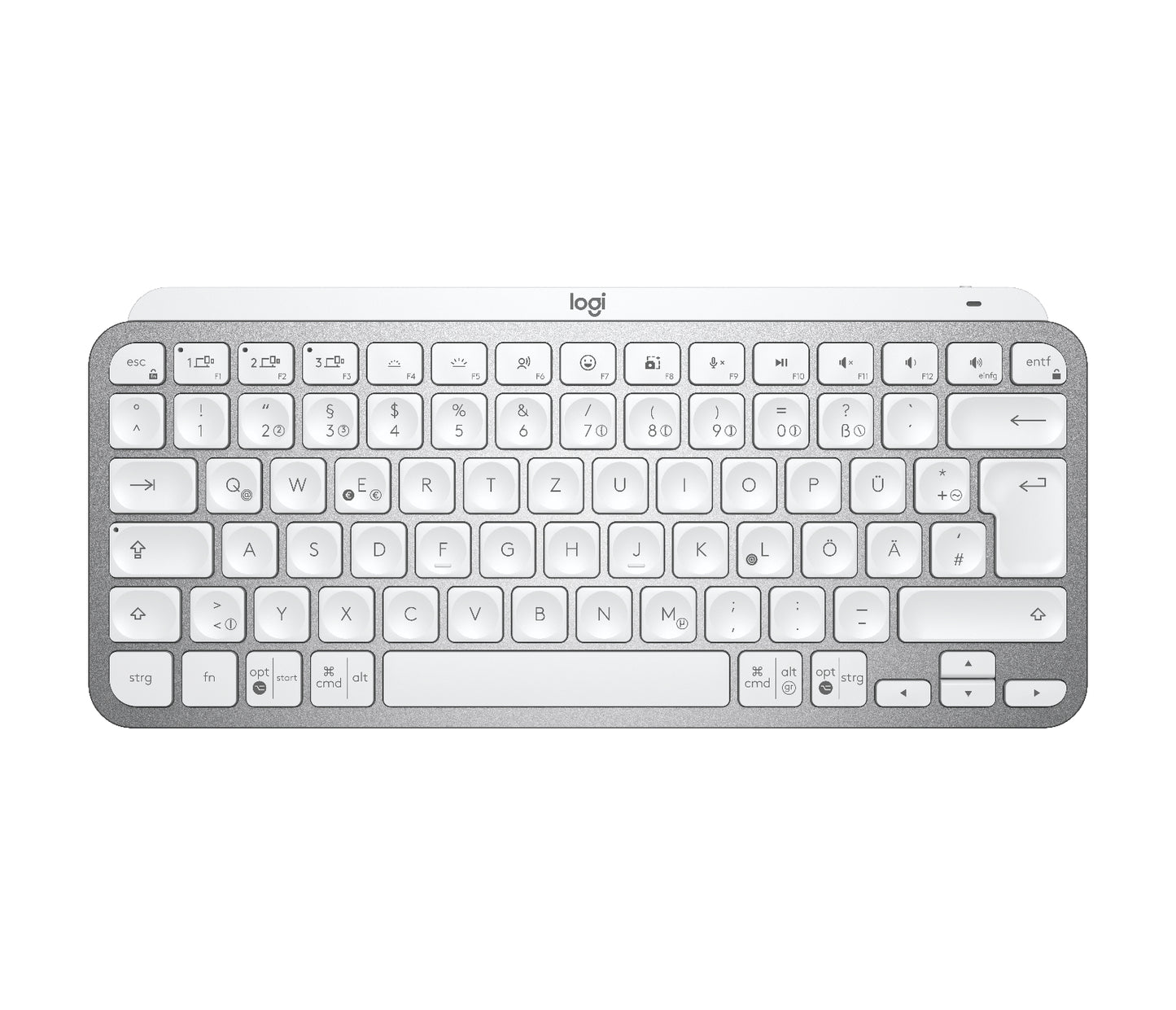 920-010477 Teclado Logitech MX Keys Mini, Inalámbrico, RF Wireless/Bluetooth, Blanco (Español)