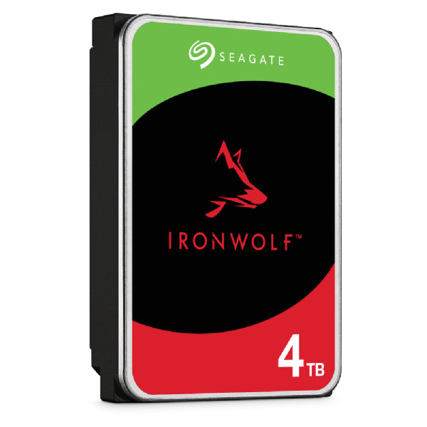 Disco Duro NAS Seagate IronWolf ST4000VN006 | 4 TB | 3.5" SATA III | 5400 RPM | 256 MB Caché | 24/7 | Para NAS 1-8 Bahías Synology QNAP | SKU ST4000VN006
