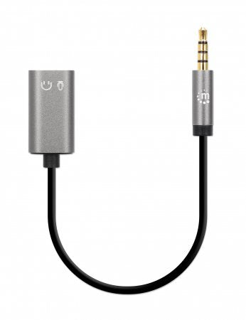 INTRACOM CABLE ADAPTADOR AUDIO Y 3.5MM 1CABL A 2 AUDIFONO Y MICROFONO