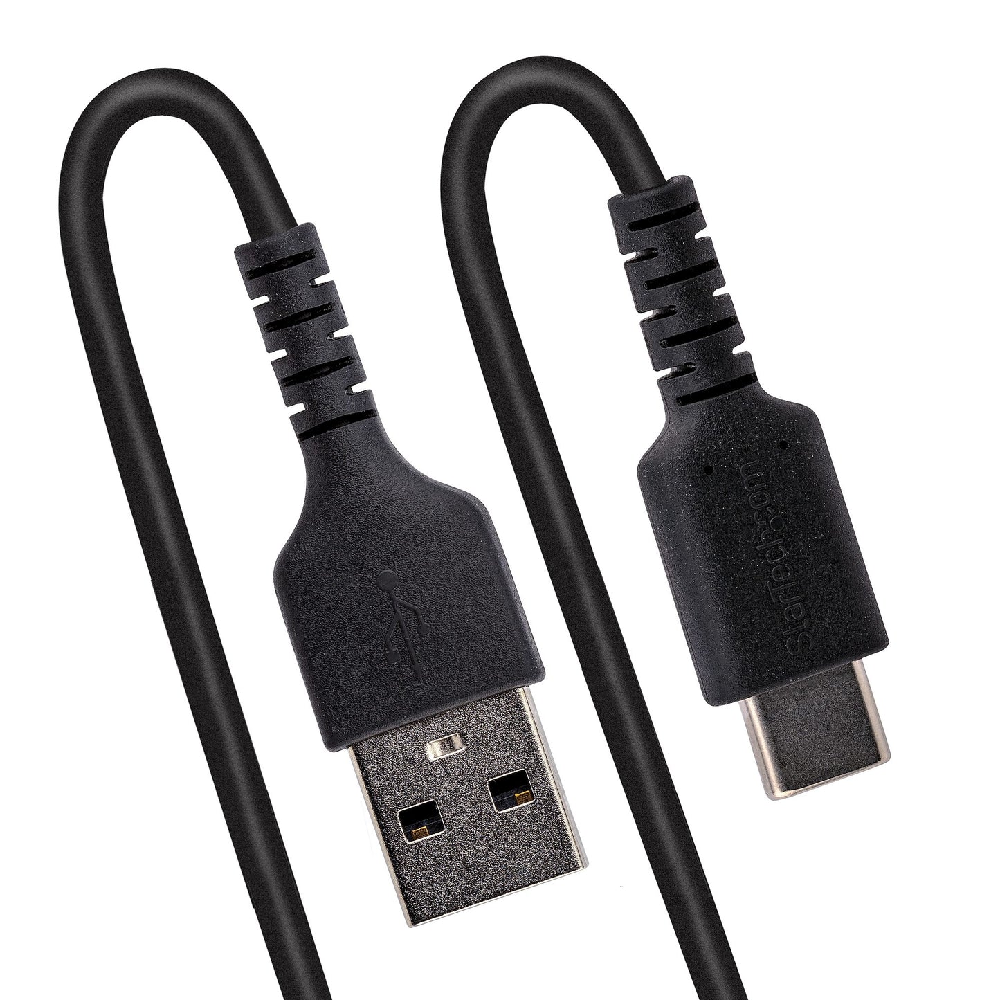 Cable Espiral StarTech.com R2ACC-1M-USB-CABLE, USB-A Macho - USB-C Macho, 1 Metro, Negro