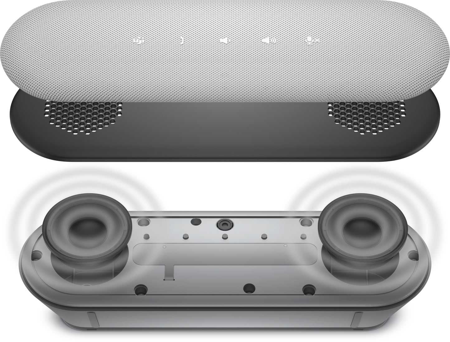 DELL ALTAVOZ SP3022 C/CANCELACION DESPKR RUIDO USBA/USBC PLATA 3WTY