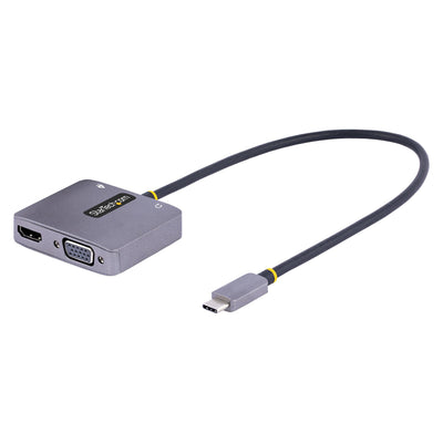 Adaptador de Video StarTech.com 122-USBC-HDMI-4K-VGA, USB C Macho - HDMI/VGA Hembra, Gris
