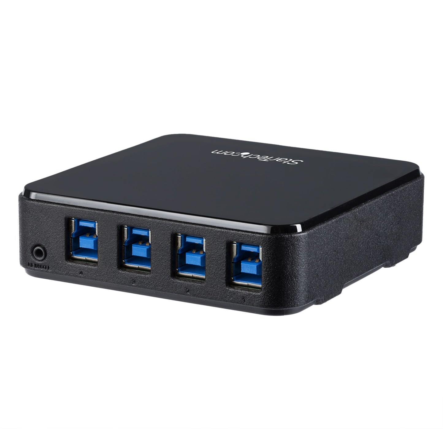 Switch Conmutador USB 3.0 STARTECH 4x4 para Compartir Dispositivos Periféricos - 5Gbps - 8 puertos USB, color negro