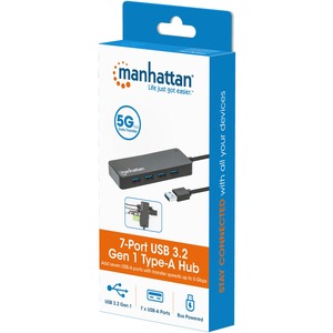 IC INTRACOM HUB USB V3.2 7 PTOS A SIN PERP FUENTE 5GBPS