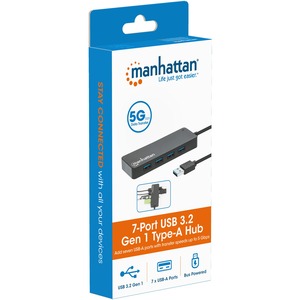 IC INTRACOM HUB USB V3.2 7 PTOS A SIN PERP FUENTE 5GBPS