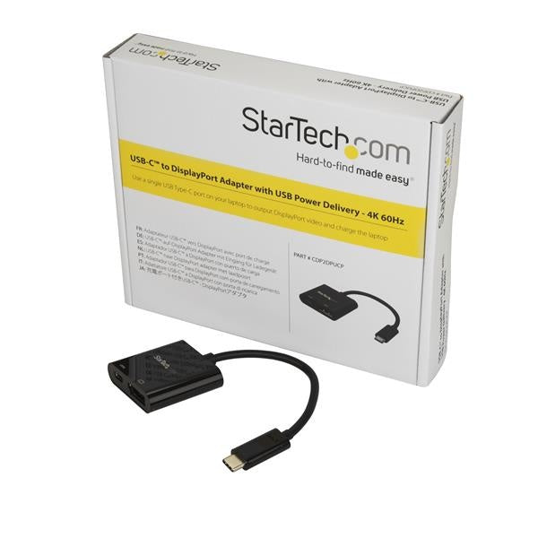 STARTECH CONSIG ADAPTADOR DE VIDEO USB-C TIPOC ADAP A DISPLAYPORT EXTERNO CON PD
