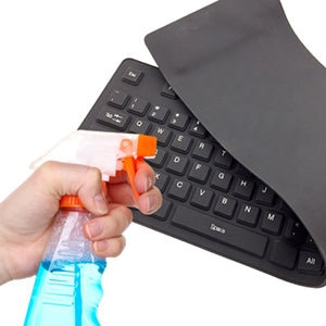 Teclado USB Flexible, Negro BROBOTIX