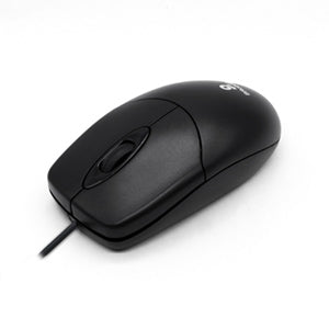 Mouse óptico K1 Brobotix, Alámbrico, USB, Negro
