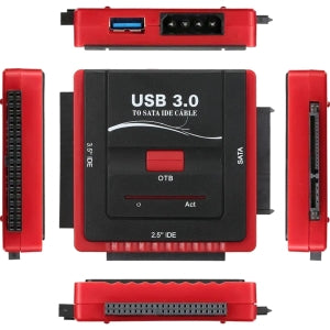 Convertidor USB Brobotix 263809, USB 3.0 - IDE,SATA, 480M/S, Negro