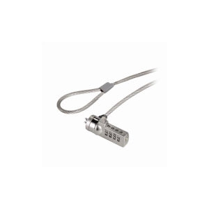 BRobotix Candado de Combinación para Laptop, 1.3 Metros, Acero Inoxidable