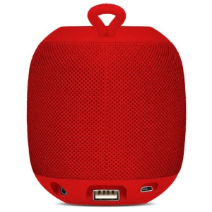 Bocina Bluetooth 360 Rojo, Radio FM, Puerto USB Y Micro SD, BROBOTIX