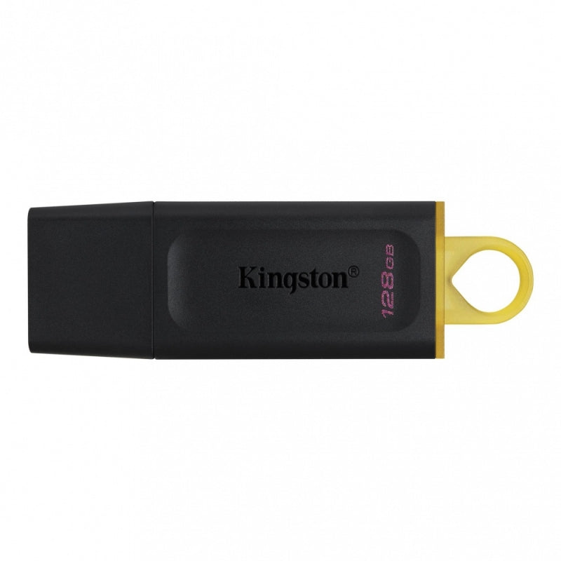 Memoria USB de 128gb color Negro/Amarillo.