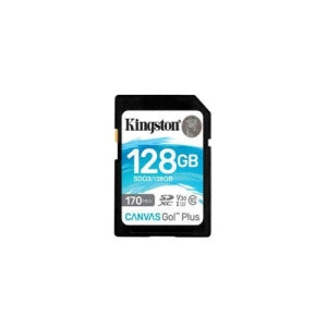 KINGSTON AP FLASH KINGSTON MEMORIA 128GB SDXC FLSH CANV AS GO PLUS C10 UHS-I U3 V30 KINGSTON MEMORIA 128GB SDXC CANV AS GO PLUS C10 UHS-I U3 V30