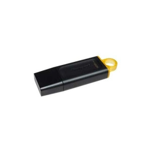 Memoria USB de 128gb color Negro/Amarillo.