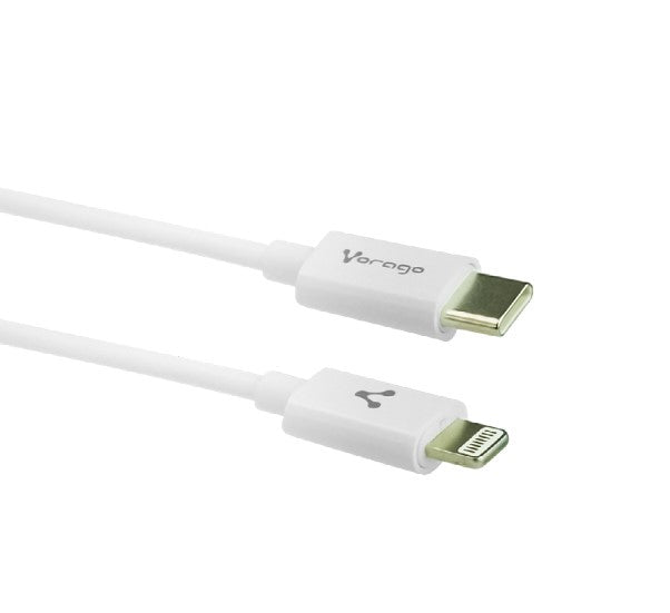 VORAGO CABLE VORAGO CAB-125 TIPO C-LIGCABL HTNING 20W CARGA R PIDA 1M BLANCO CABLE VORAGO CAB-125 TIPO C-LIG HTNING 20W CARGA RÁPIDA 1M BLANCO