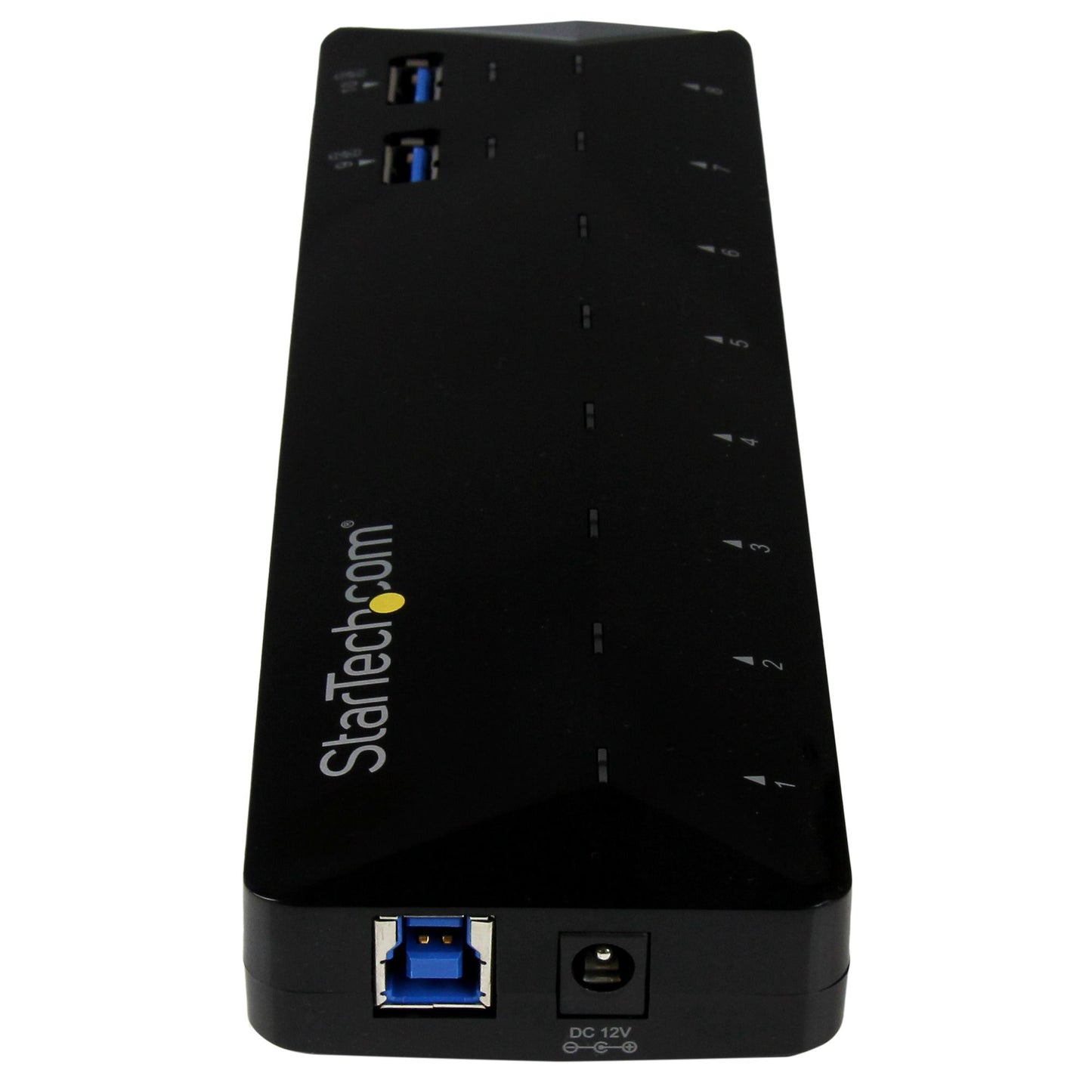 Concentrador USB 3.0 STARTECH de 10 Puertos - 5Gbps - Hub con Puertos de Carga y Sincronización - 2 Puertos de 1.5A, color negro