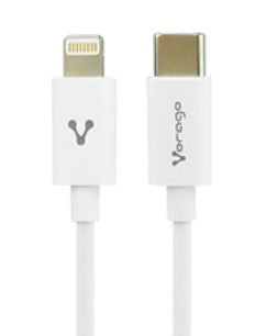 VORAGO CABLE VORAGO CAB-125 TIPO C-LIGCABL HTNING 20W CARGA R PIDA 1M BLANCO CABLE VORAGO CAB-125 TIPO C-LIG HTNING 20W CARGA RÁPIDA 1M BLANCO