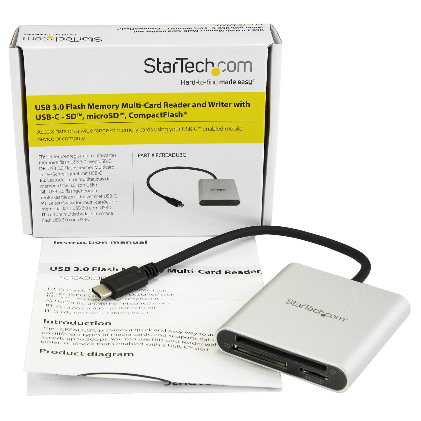 Lector Grabador USB 3.0 de Tarjetas de Memoria StarTech