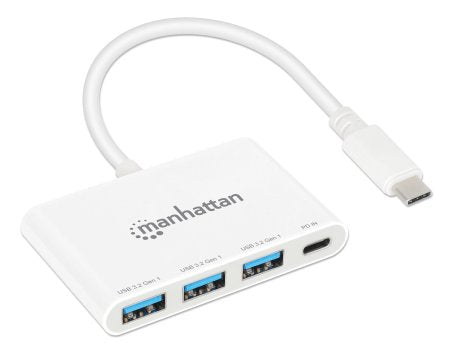 INTRACOM HUB USB-C 3 PTOS A 1 PTO C PD DOCK 5GBPS BLANCO HUB USB-C 3 PTOS A 1 PTO C PD 5GBPS BLANCO