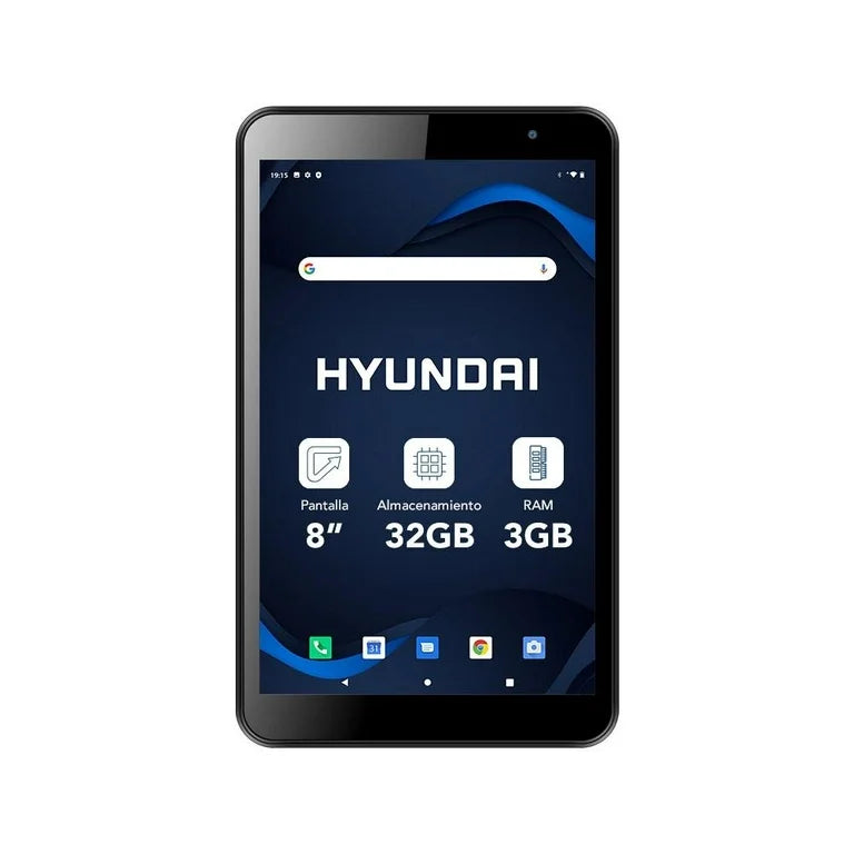 Tableta Hyundai HyTab Plus 8", 3GB RAM, 32GB, Negro, Android 11, Cámara 2MP/5MP