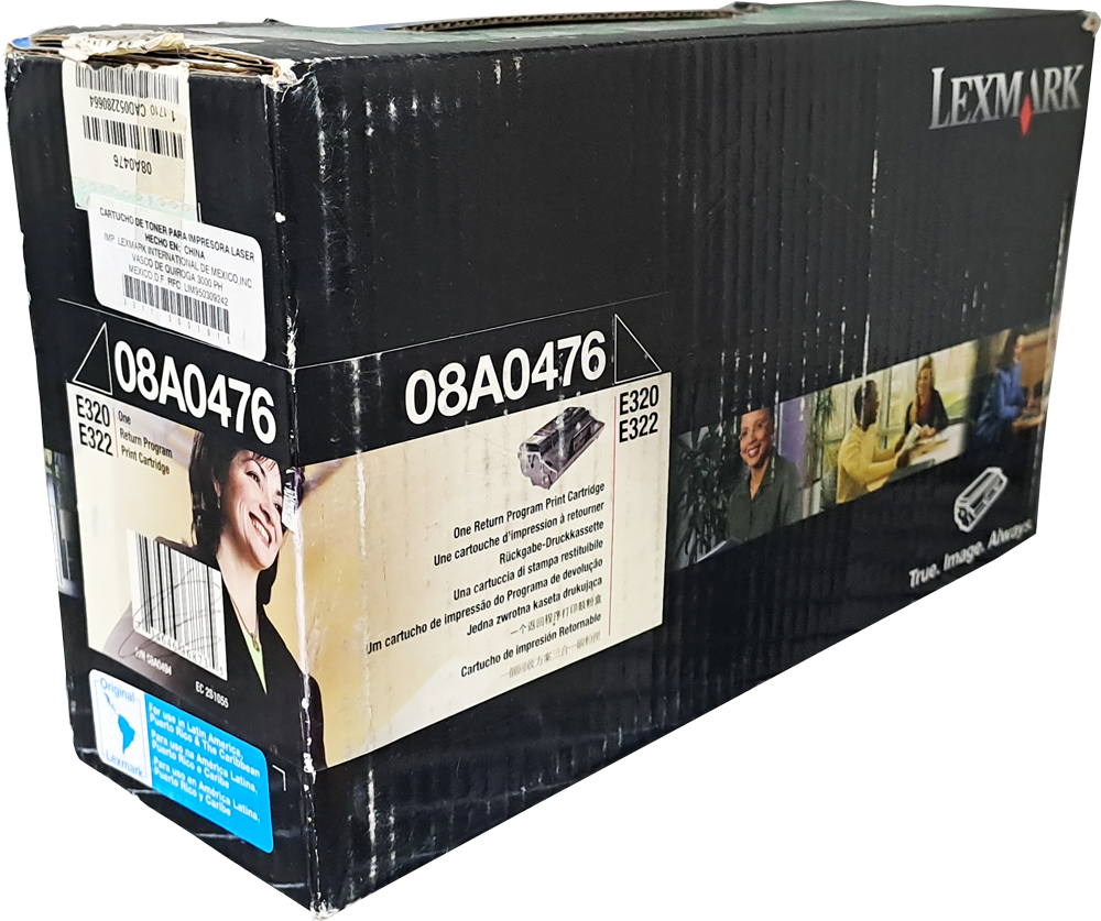 08A0476 Cartucho de tóner LEXMARK Negro Original (ÚLTIMAS DOS PIEZAS)