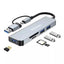 Docking 5 En 2: Conectar Dual USB A y Tipo C A USB V3.0x3, SD Y MSD BROBOTIX