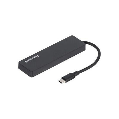Hub TechZone 4 en 1, USB 3.0, Tipo C